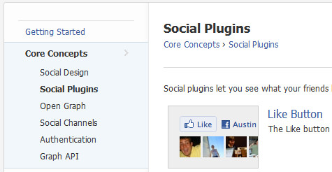 facebook social plugins